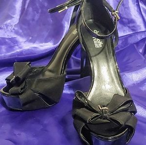 Charlotte Russe black strappy heels